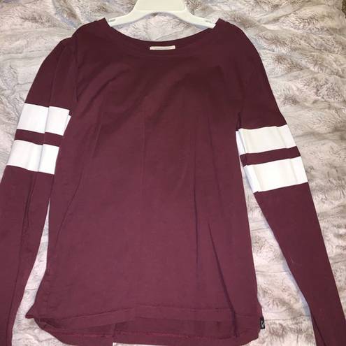 Treasure & Bond  Long Sleeve Maroon Tee