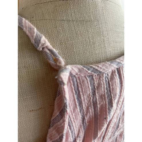 Rebecca Taylor Pink Striped Dropwaist Summer Sundress - size 6