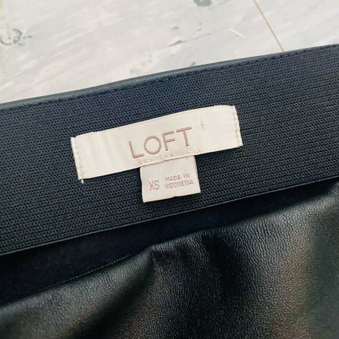 Loft Faux Leather Pencil Skirt