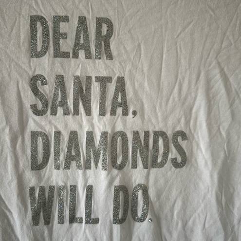 Kate Spade  Broome Street Dear Santa, Diamonds Will Do Tee Shirt