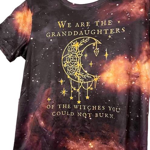 The Moon We Are The Granddaughters Witchy Galaxy tee women's sz small boho whimsey