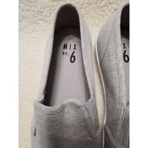 mix no. 6   Gray Knit Fabric Fraycia Slip-On Sneaker, Casual Shoe Women's Size 10