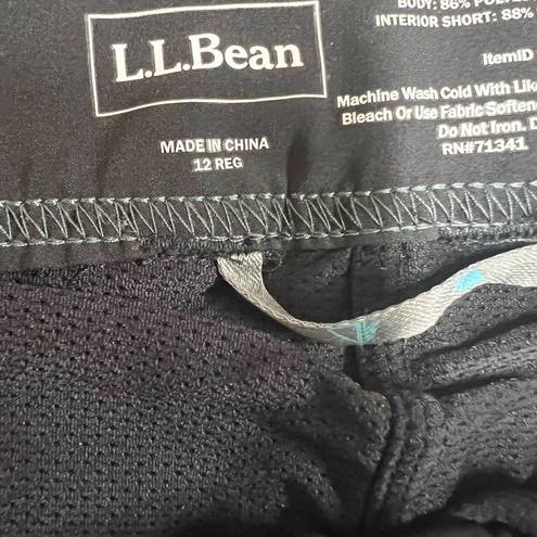 L.L.Bean  black skort 12