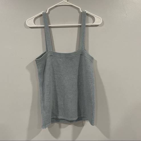 360 Cashmere  Joey Tank Top Cami Blue Small S