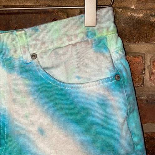 DKNY  Custom Tie Dye Denim Jean Shorts Women's Size 10