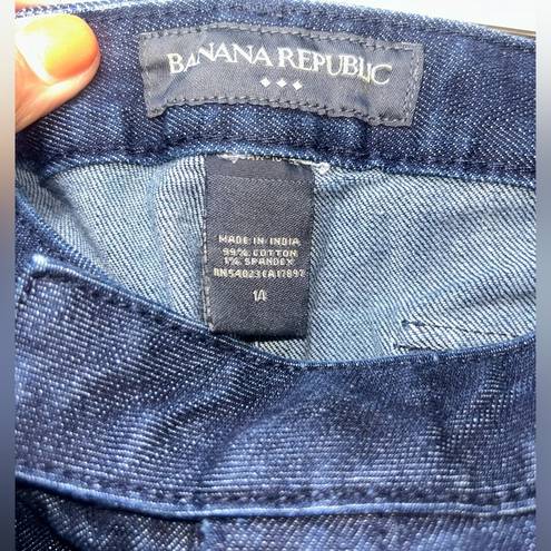 Banana Republic  Dark Washed Wide Leg Jeans Size 14