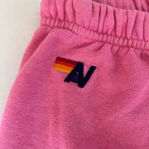 Aviator Nation  5 Stripe Pink Sweatpants