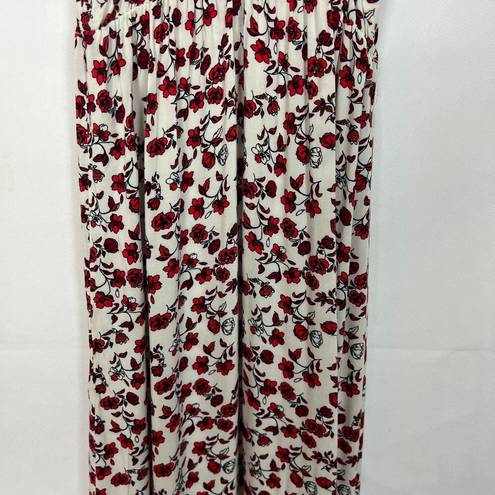 Divided  Floral Center Slit Maxi Vacation Dress Size 4