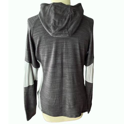 FootJoy  Hoodie Two Tone Gray Hooded Pullover Activewear Top ~ Women's Size LARGE