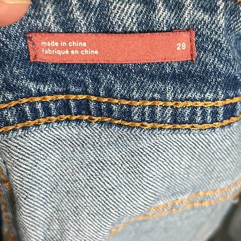 Pilcro  blue denim patchwork jeans