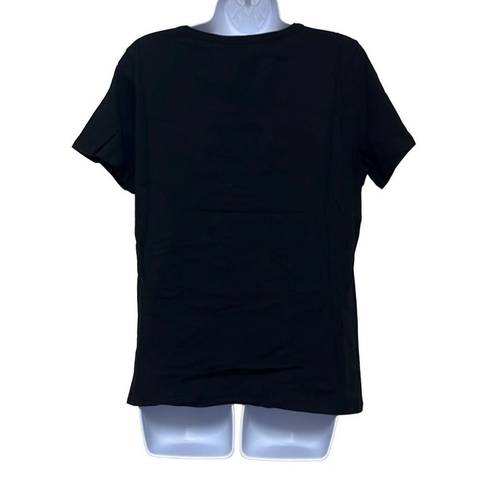 n:philanthropy  Womens S Cypress Slit T Shirt Black Distressed Short Sleeve NWT