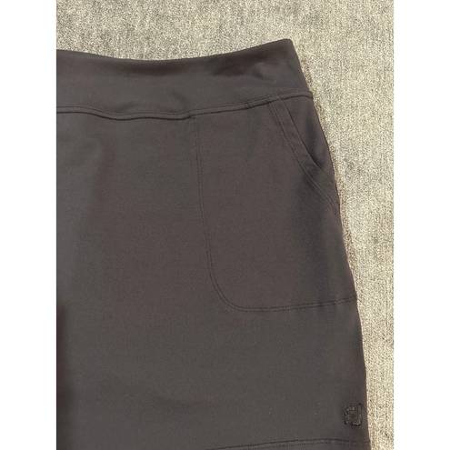 FootJoy  Performance Knit Black Golf Skirt Size Medium EUC Athletic Tennis Skort