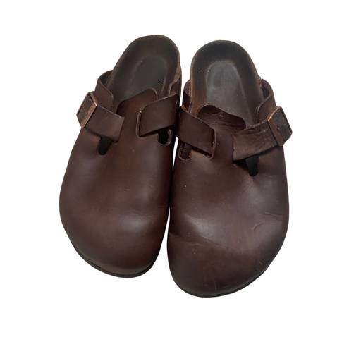 Birkenstock Boston Oiled Brown Leather Clogs 🔥