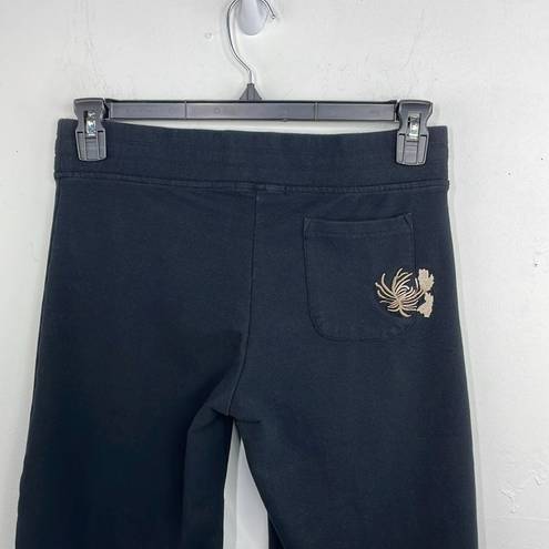 BCBGMAXAZRIA  Y2K Embroidered Capri Sweat Pants size Medium