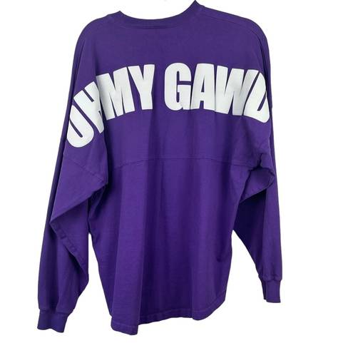 Spirit Jersey  RARE Friends Purple OH MY GAWD Spellout Long Sleeve Tshirt Small