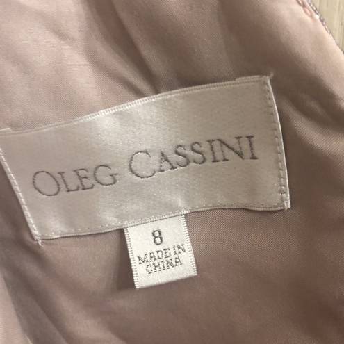 Oleg Cassini  NWT Champagne Rose Formal Dress