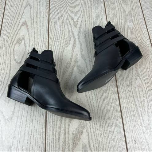 ALLSAINTS NWOT  Naomi Triple Buckle Ankle Booties EUR37 Black Leather $298