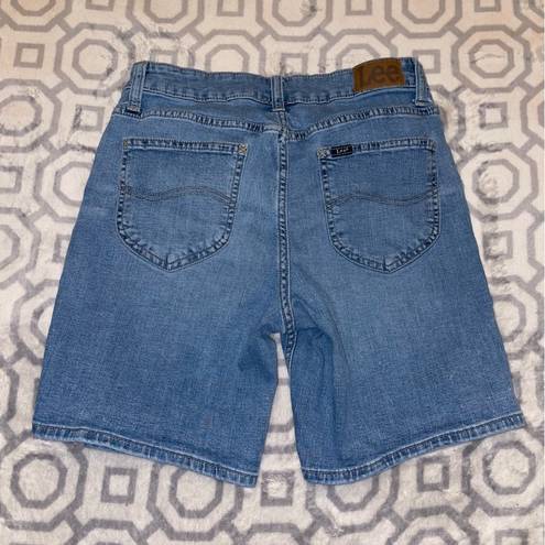 Lee  Bermuda shorts, Regular Fit, Mid Rise, Blue Denim Shorts