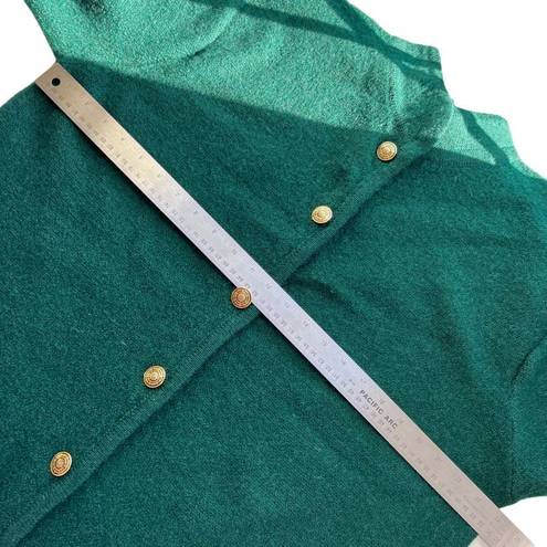 Herman Geist Vintage  Hunter Green Wool Cardigan Sweater