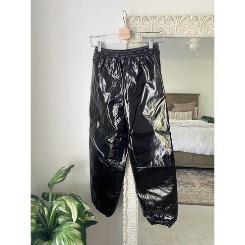 LPA  Kendra Patent Leather Jogger Pants