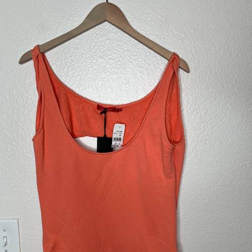 n:philanthropy coral orange terry cloth cover up cinched dress size XL