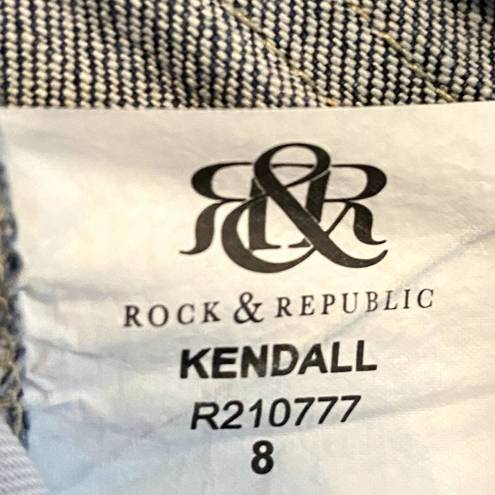 Rock & Republic  Kendall Capri Jeans Medium Wash R210777 8