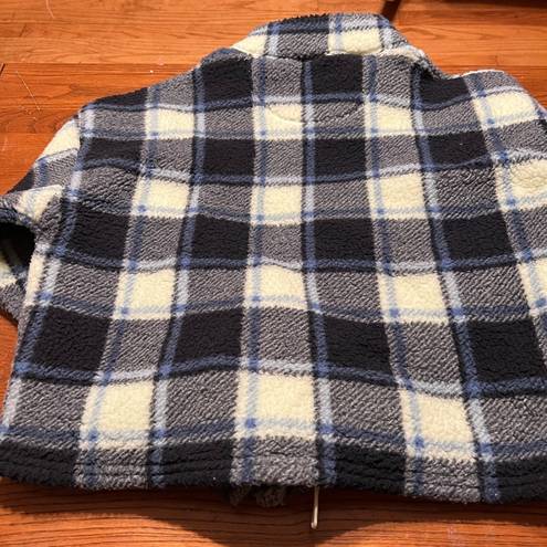 American Eagle  fleece plaid jacket size small