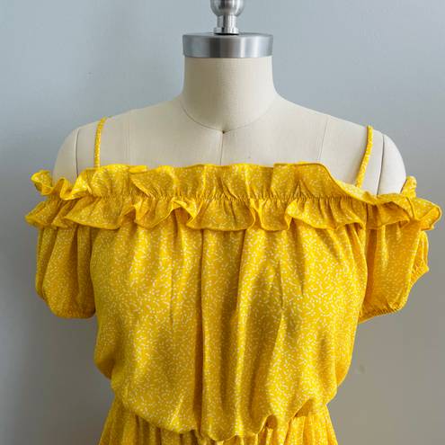 Jessica Simpson Strappy Off the Shoulder Ruffle Summer Dress- Size Small