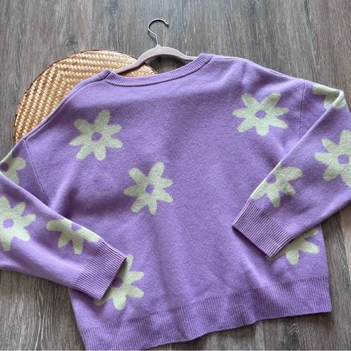 Daisy The cashmere project 100% cashmere  print boxy sweater