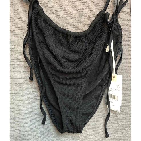 Good American NWT  Black Bikini Top Bottom Textured Beach Swim Size 5/6