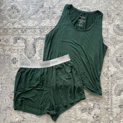 Second Skin Tommy John Women's  Luxe Rib Sleep Tank & Short Set Size Small