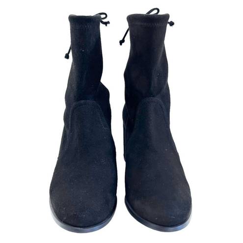 Stuart Weitzman  Shorty black suede ankle boots