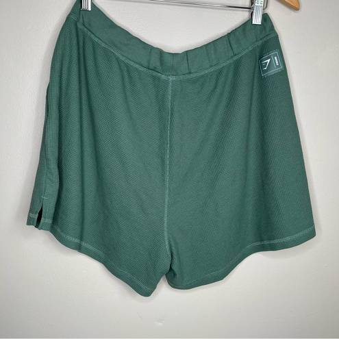 Gymshark  Green Waffle Knit Shorts Size XXL