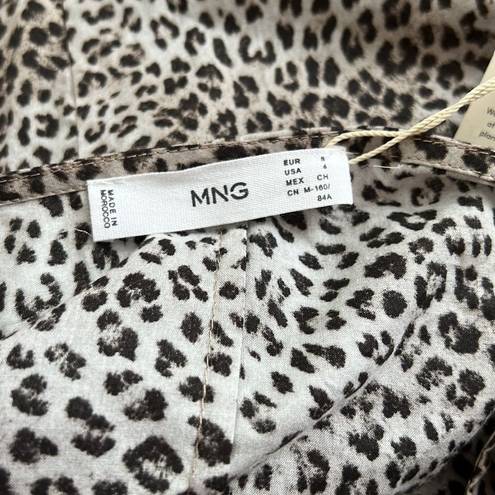 Mango  MNG Animal print blouse NWT