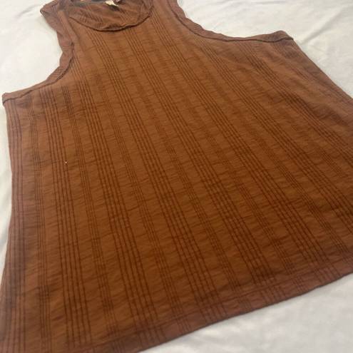 Pilcro Sz XL  Ribbed Tank In Bourbon Anthropologie