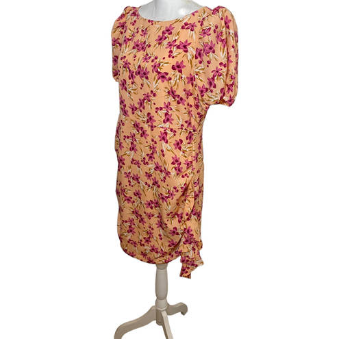 Likely  Cara Floral Mini Dress NWT Cottagecore Ruffled Pink Honey Peach Berry 12