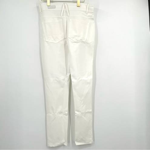 DKNY  Womens White Stretch Pocketed Mid-rise Skinny Jeans Size 12 NWT