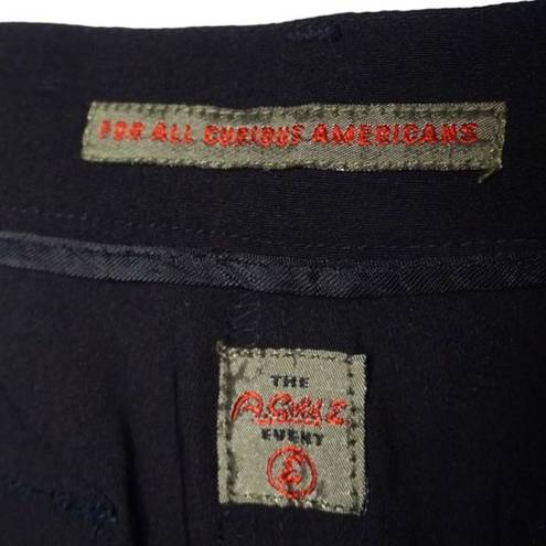 AGOLDE  For All Curious Americans Black Rayon Wide Leg‎ Dress Pants Sz 28 Women's