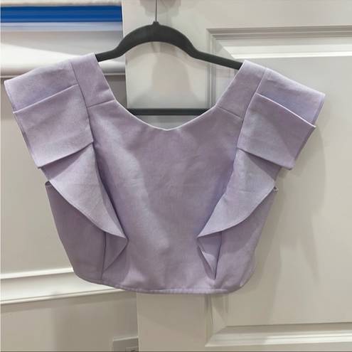 Koch NWT  PURPLE CECILIA LINEN TOP