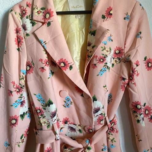 Modcloth  Profound Pizazz Cornation Grandmacore  Cottagecore Trench Coat Size M