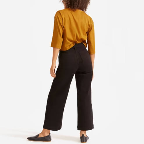 Everlane NWT  The Wide Leg Crop Pant in Black