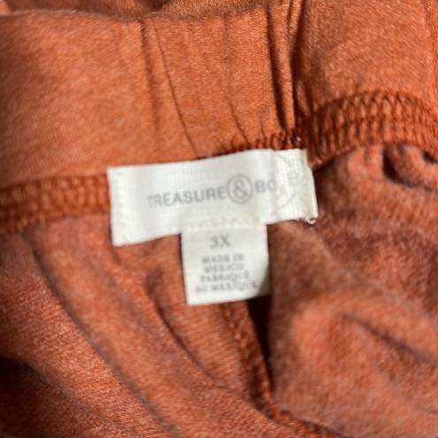 Treasure & Bond  Boyfriend Sweatpants Rust Umber Size 3X