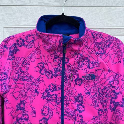 The North Face Apex Bionic Softshell Jacket Large Floral Pink Gorpcore Barbie