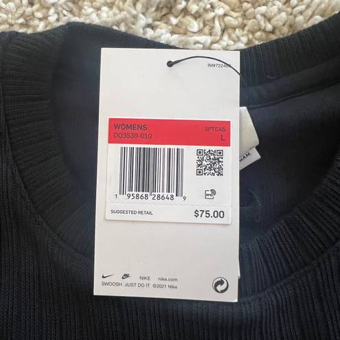 Nike NWT  Sportswear Ribbed Long Sleeve Crop Top