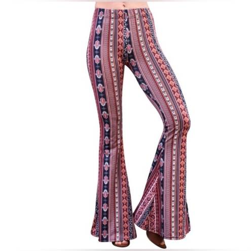 Daisy  Del Sol Stretch Flare Print Pants Estimated Size XS