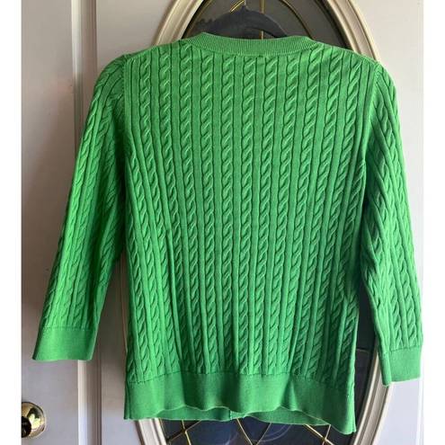 Talbots  petite Medium Green Cardigan