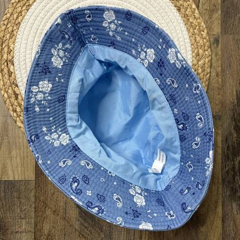 Ivory Ella  Blue Floral Bucket Hat Womens OSFM