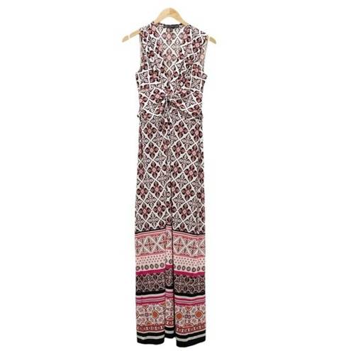 White House | Black Market  Twist-Detail Printed Knit Maxi Dress Women’s Size Small