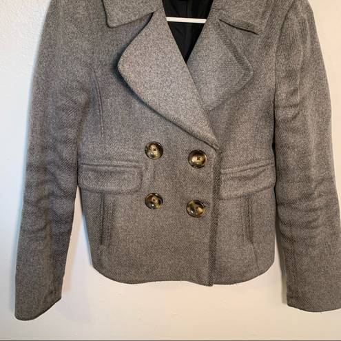 Banana Republic  Double Breasted Peacoat Gray