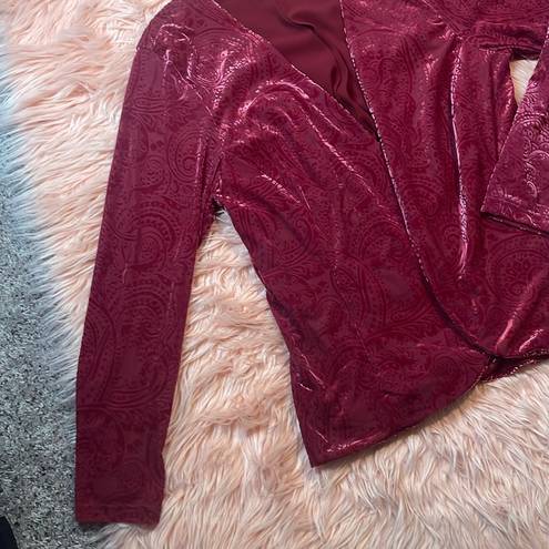 Torrid  Burn Out Velvet Blazer Size 2